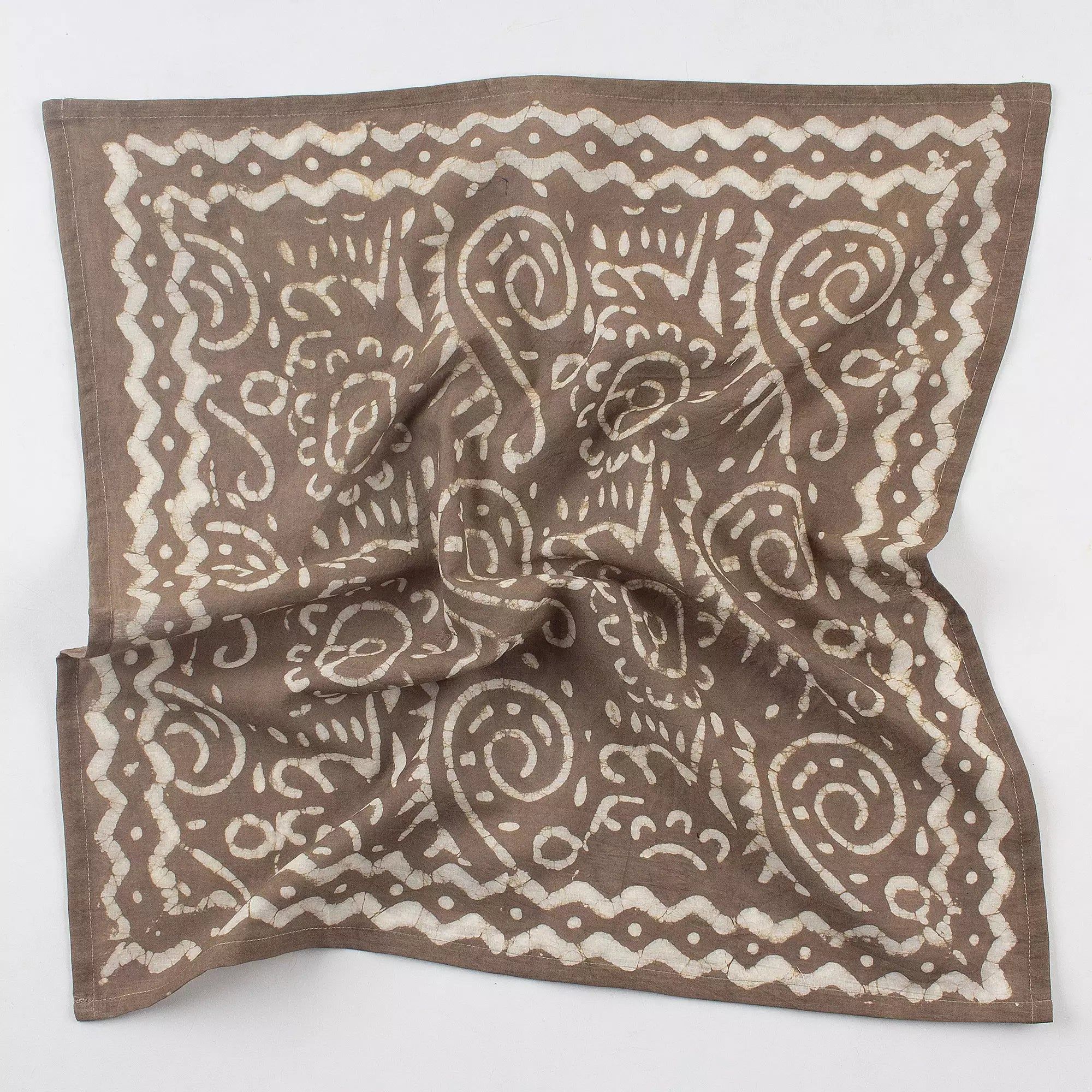 Hand Block Printed Cotton Floral Head Bandana for Men And Women 616